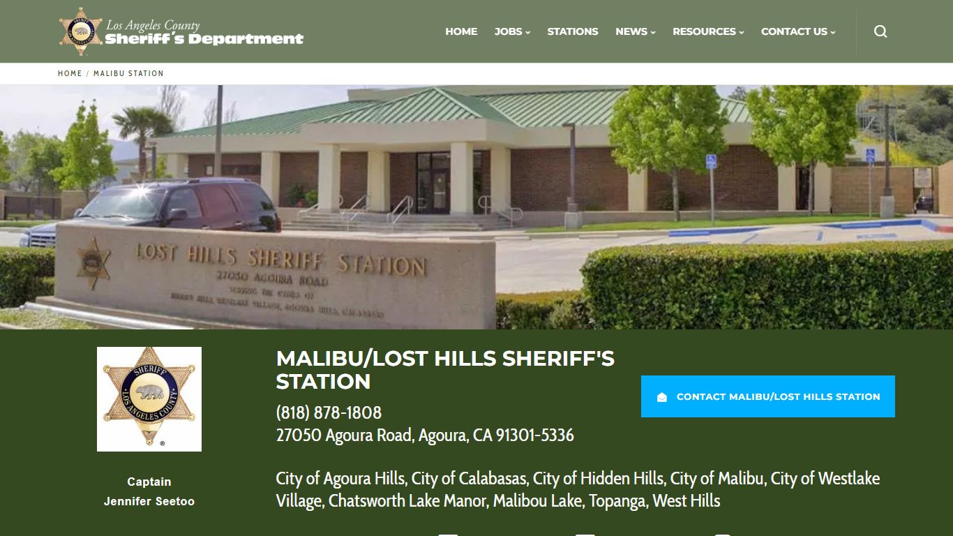 Malibu Station | Los Angeles County Sheriff's Department